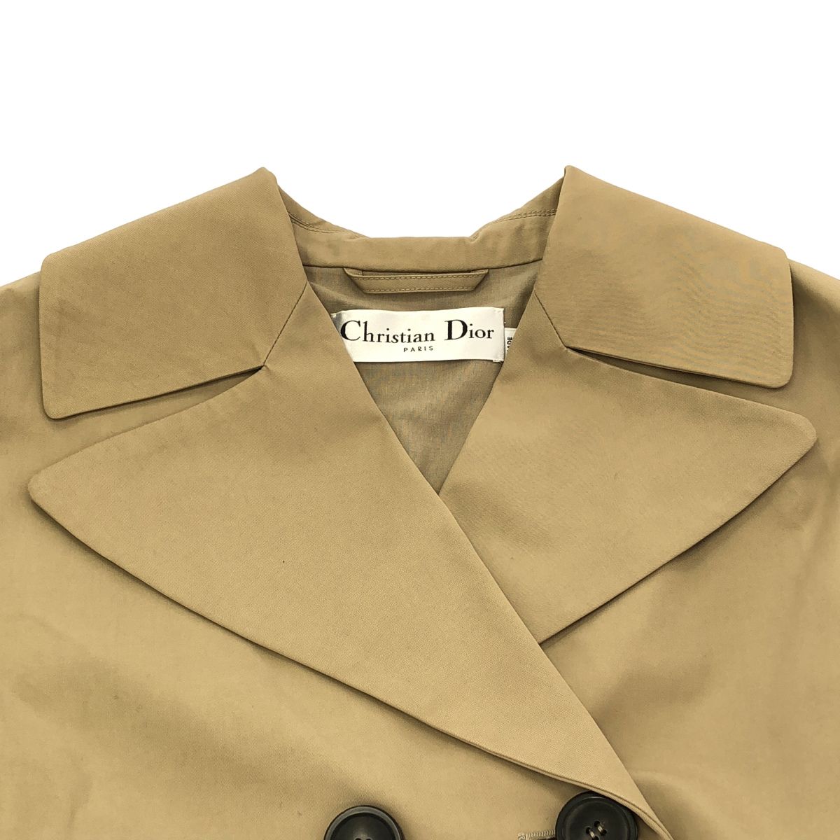 Dior Be Embroidered Trench Coat Beige — view 4