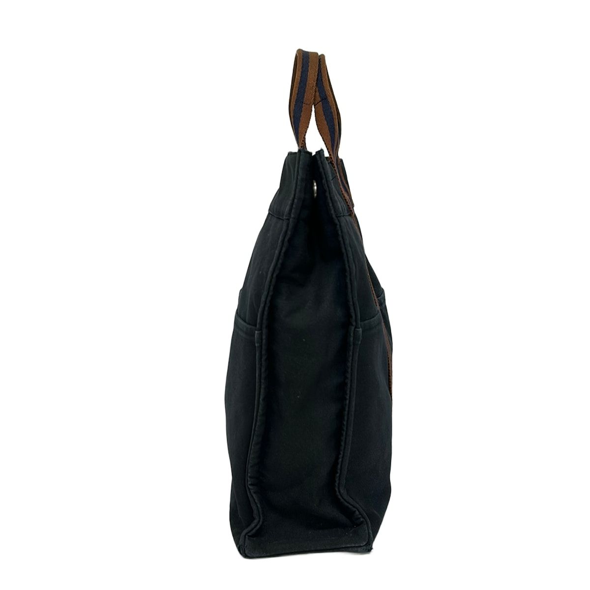 Hermes Tote Bag Fourre Tout MM Dark Navy Brown — view 2
