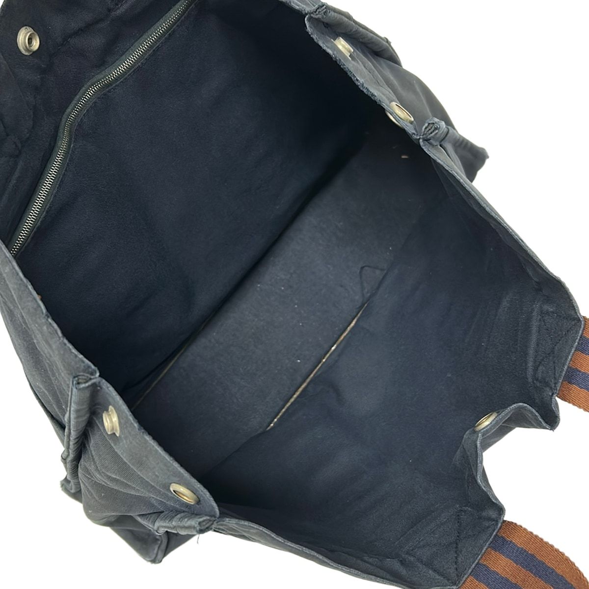 Hermes Tote Bag Fourre Tout MM Dark Navy Brown — view 7