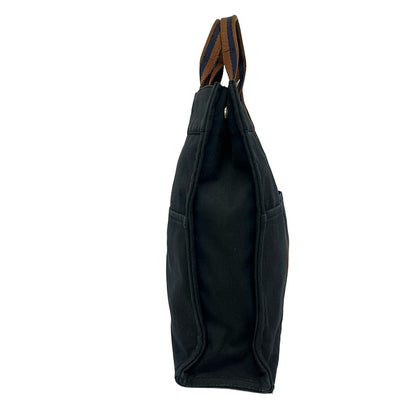 Hermes Tote Bag Fourre Tout MM Dark Navy Brown — view 4