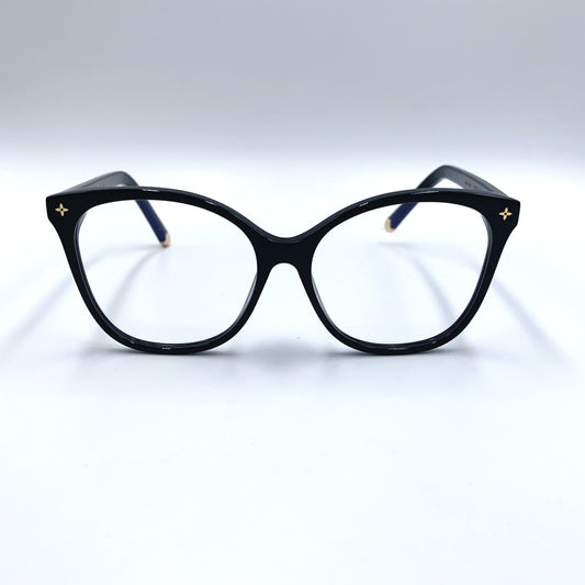 Louis Vuitton Optical My Monogram Light Cat Eye Acetate Black Sunglasses Gold