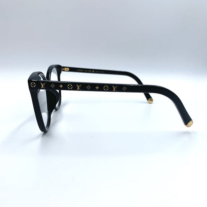 Louis Vuitton Optical My Monogram Light Cat Eye Acetate Black Sunglasses Gold — view 5