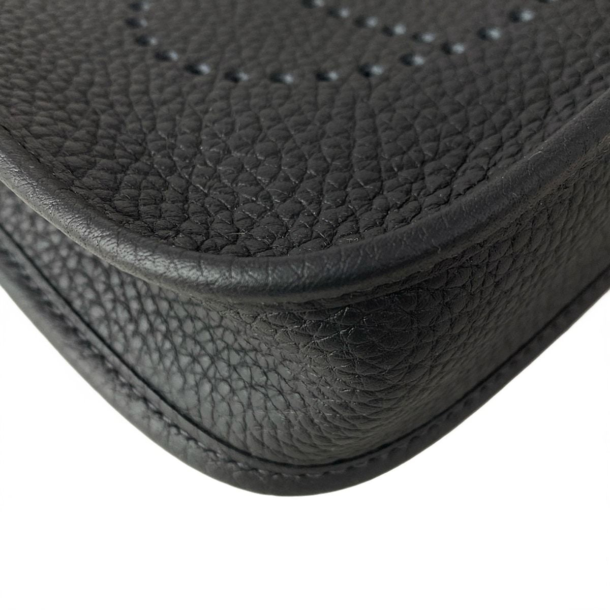 Hermes Shoulder Bag Evelyne TPM Amazone Black Silver — view 6