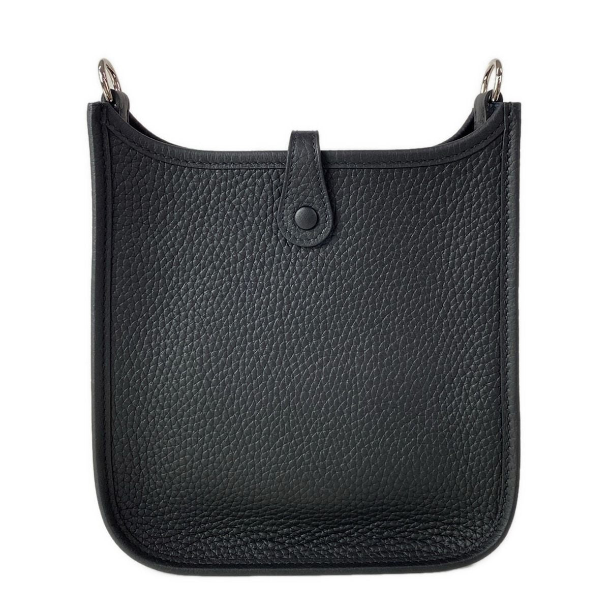 Hermes Shoulder Bag Evelyne TPM Amazone Black Silver — view 3