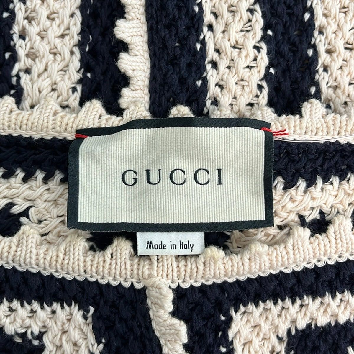 Gucci Long Sleeve Sweater Ivory Black L — view 3