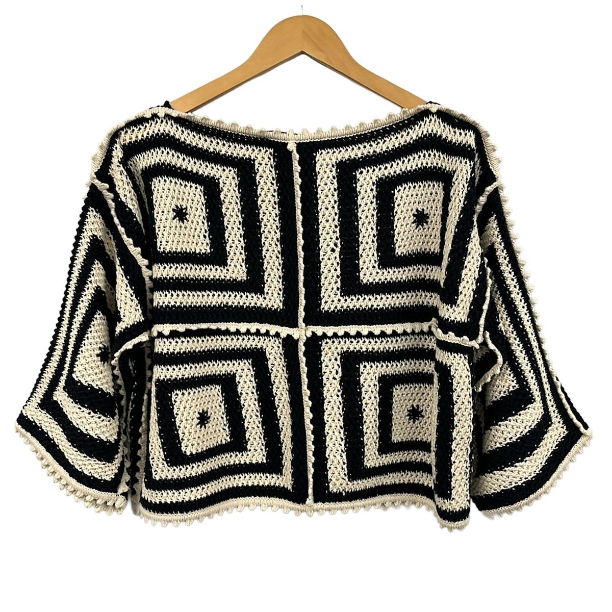 Gucci Long Sleeve Sweater Ivory Black L — view 2