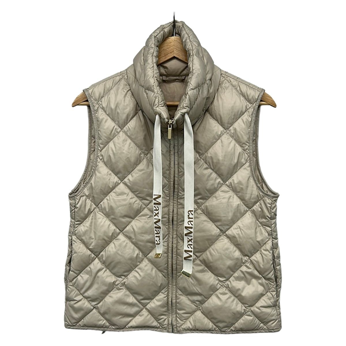 Max Mara Down Vest S Ivory 38