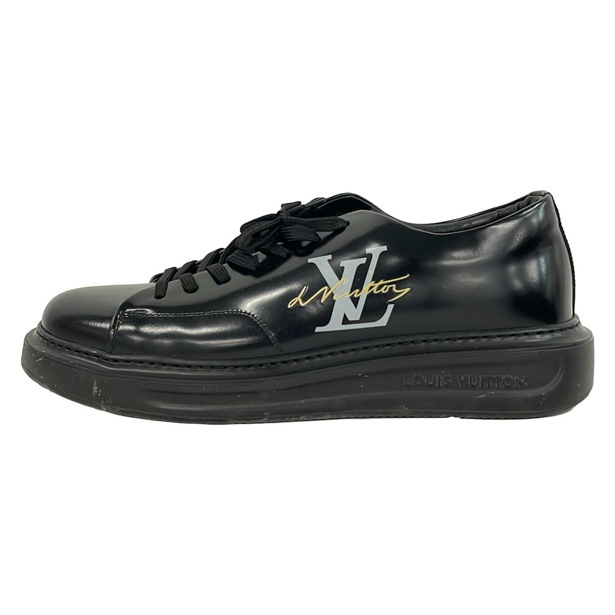 Louis Vuitton Sneakers Beverly Hills Line Black Leather 8