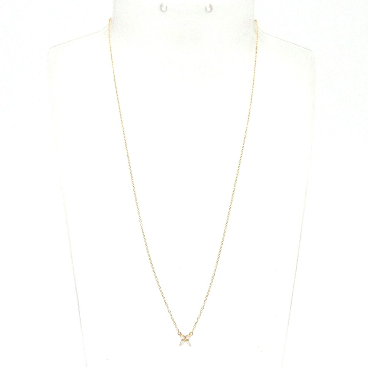 Tiffany & Co Necklace Victoria Mini 18k Pink Gold Diamond Marquise — view 2