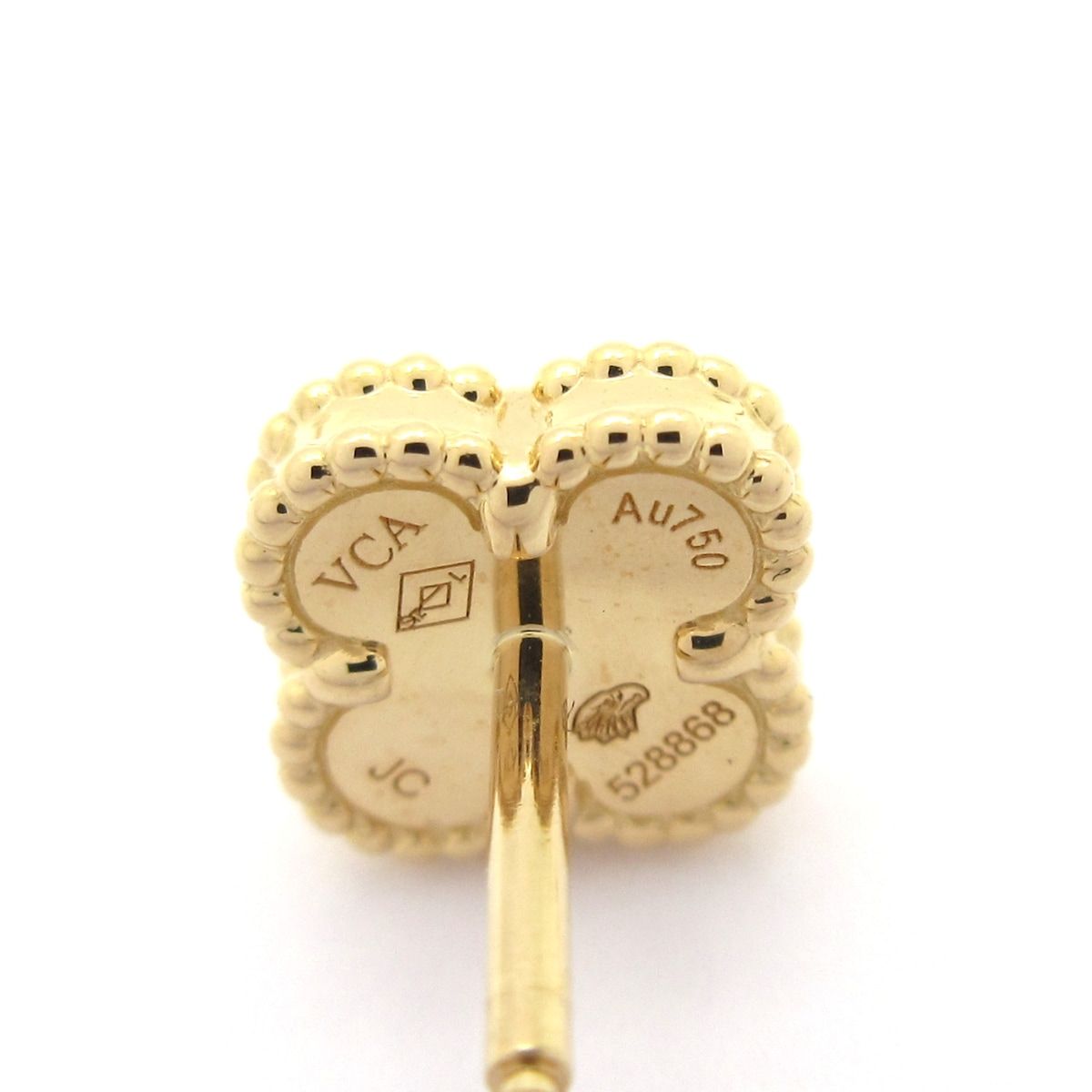 Van Cleef & Arpels Earrings Sweet Alhambra 18k Yellow Gold Onyx — view 5