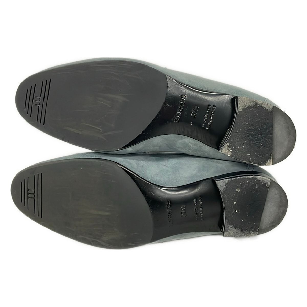 Hermes Loafers Paris Blue Green H Silver — view 4