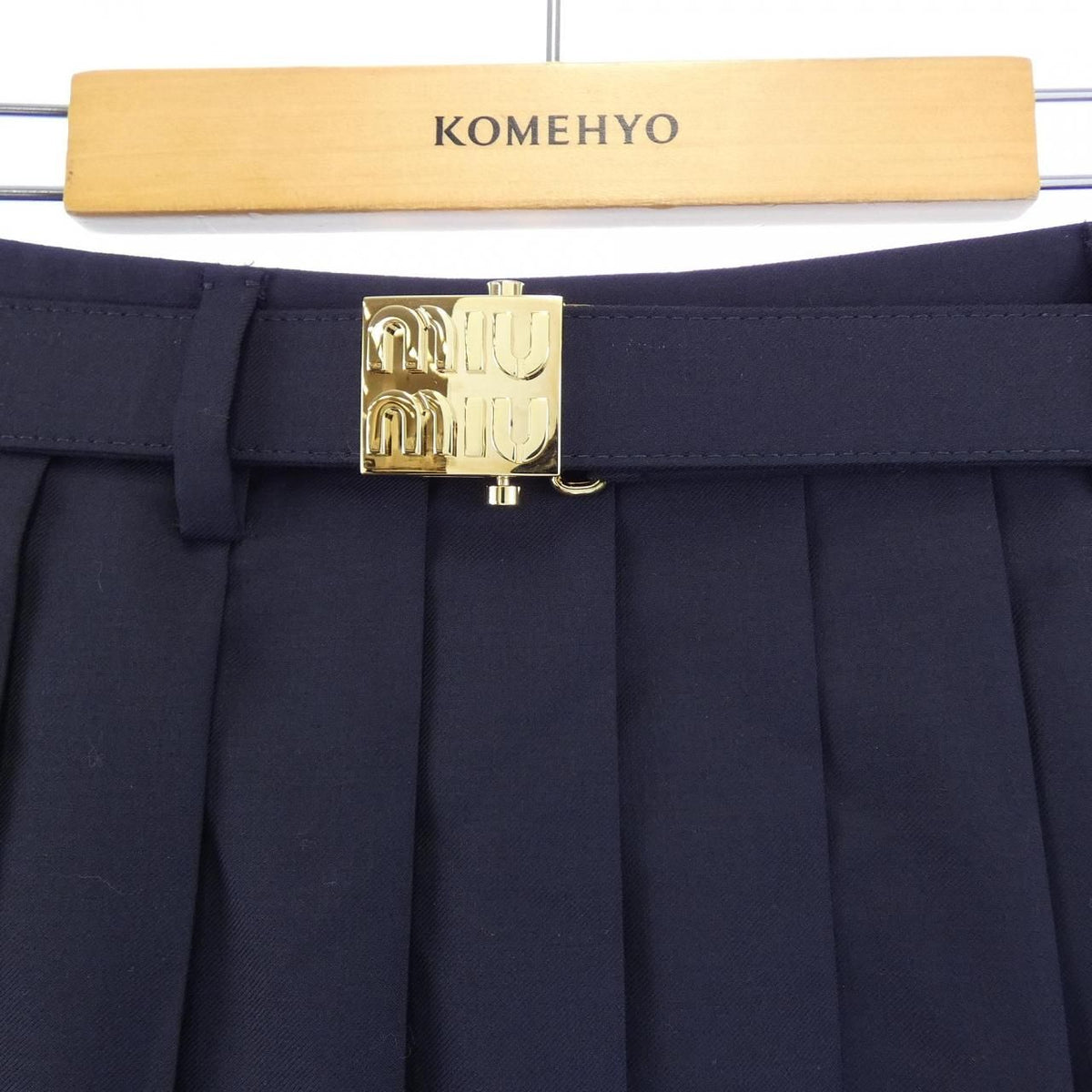 Miu Miu Skirt Navy — view 5