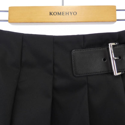 Prada Re-Nylon Pleated Mini Skirt Triangle Logo — view 5