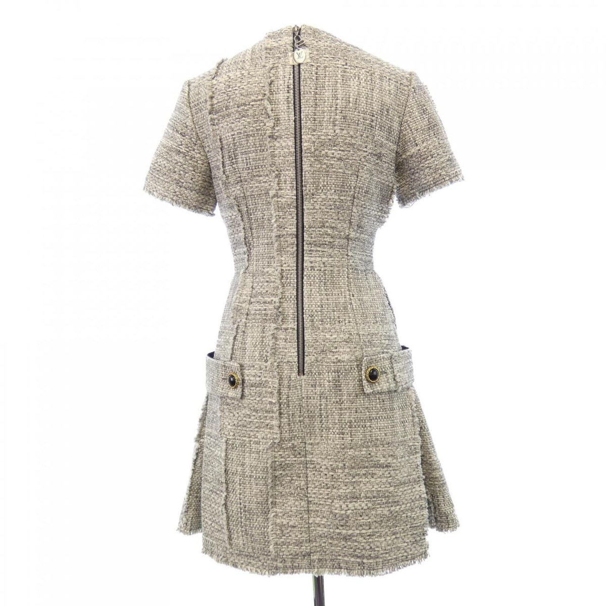 Louis Vuitton Low Tweed Skater Dress — view 2