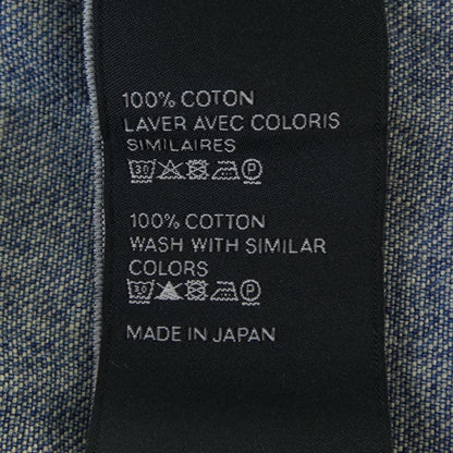 Celine Union Chien Wash Denim Cropped Shirt Triomphe — view 3