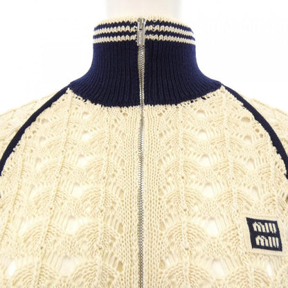 Miu Miu Cotton Zipper Cardigan — view 5