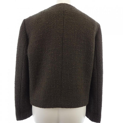 Celine Collarless Jacket Green — view 2