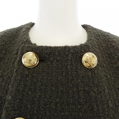 Celine Collarless Jacket Green — view 5
