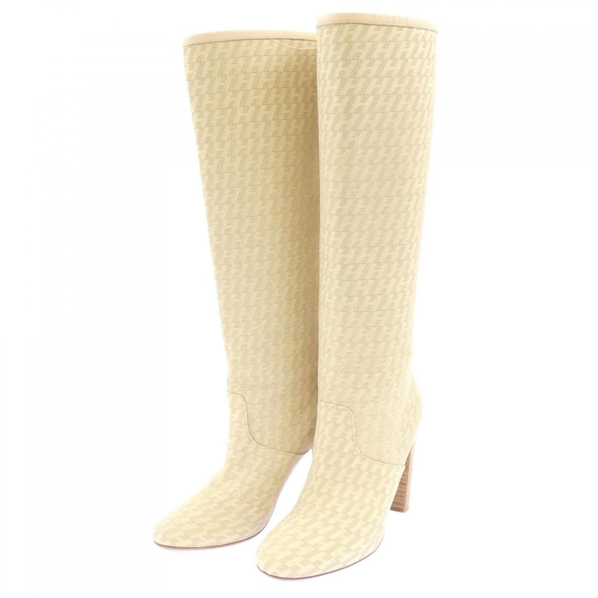 Hermes Long Boots Beige — view 3