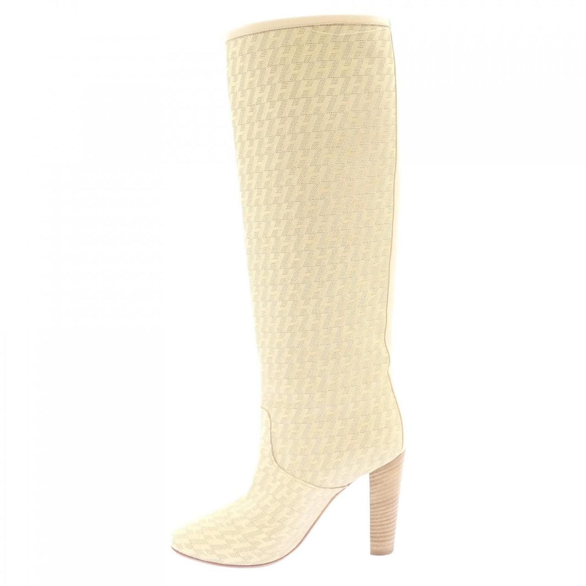 Hermes Long Boots Beige — view 2