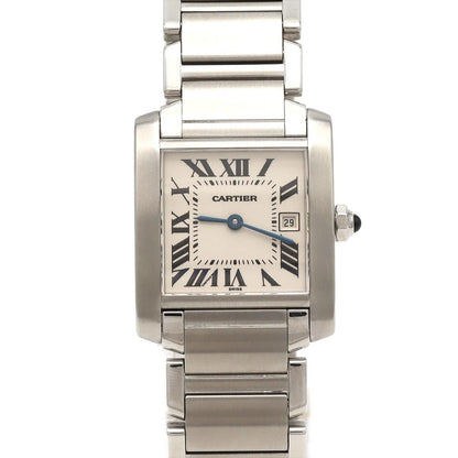 Cartier Tank Francaise MM Date SS Quartz Watch