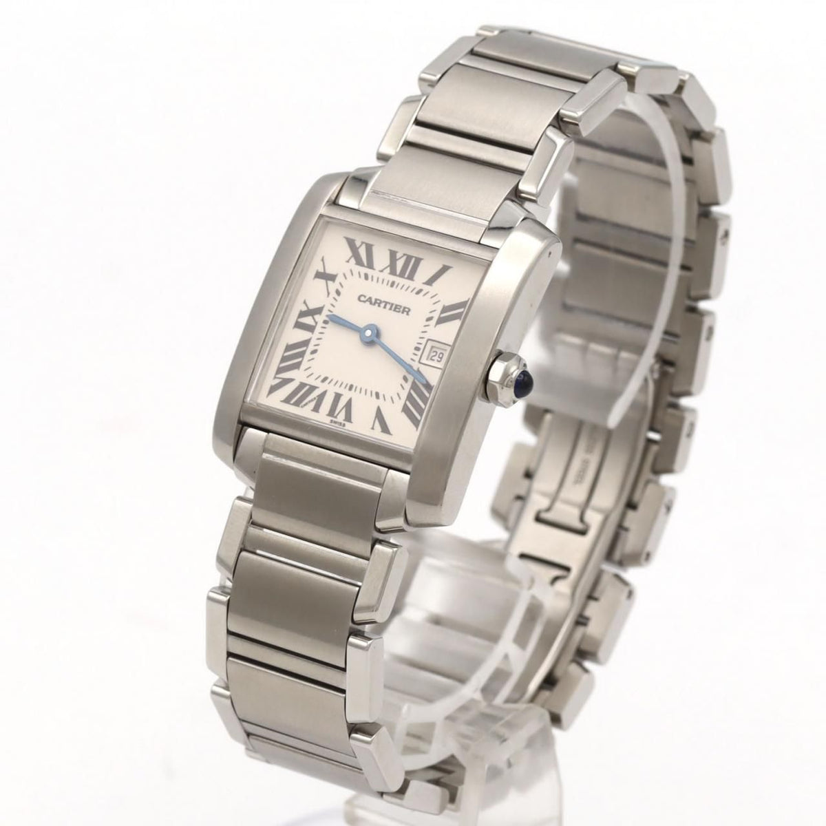 Cartier Tank Francaise MM Date SS Quartz Watch — view 2