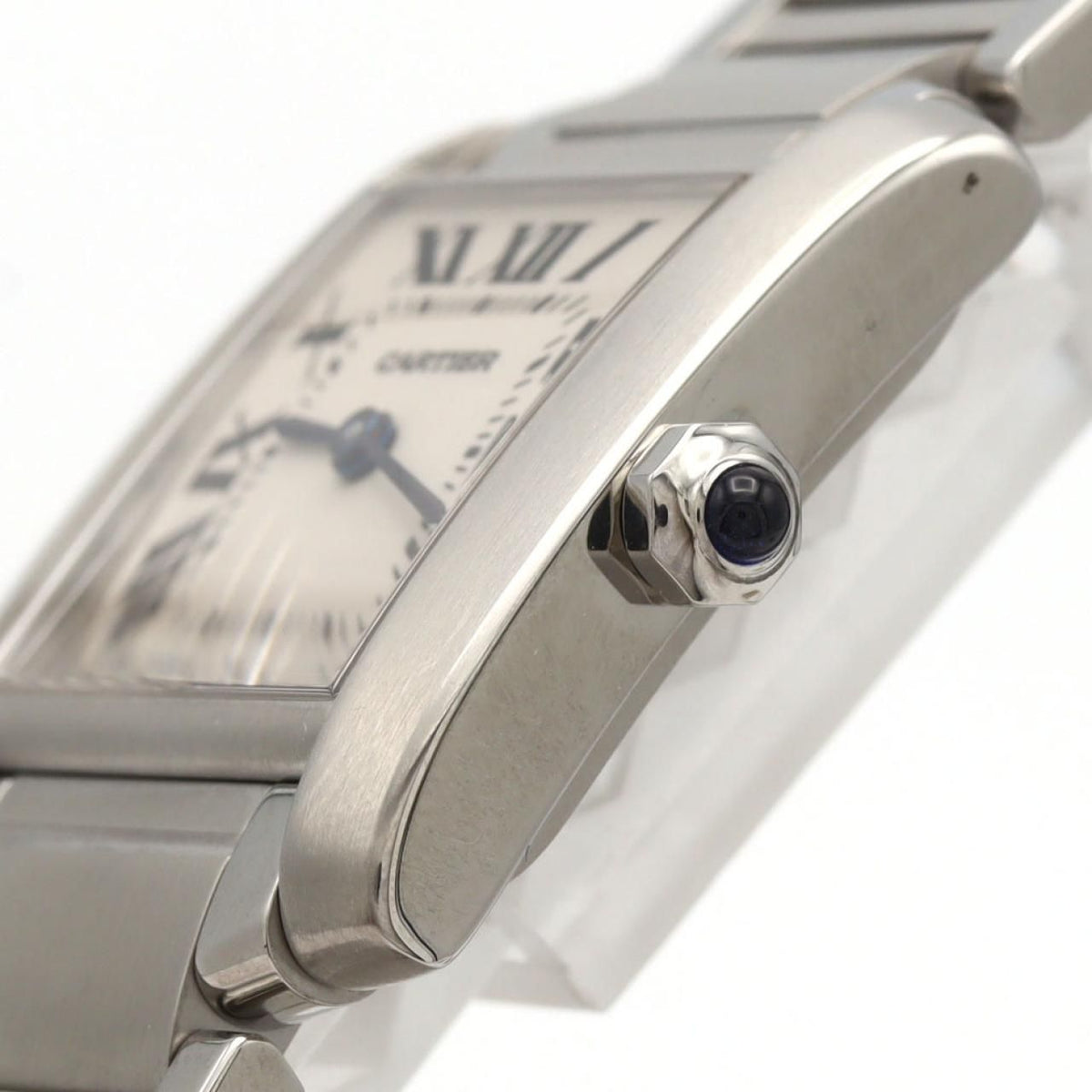 Cartier Tank Francaise MM Date SS Quartz Watch — view 3