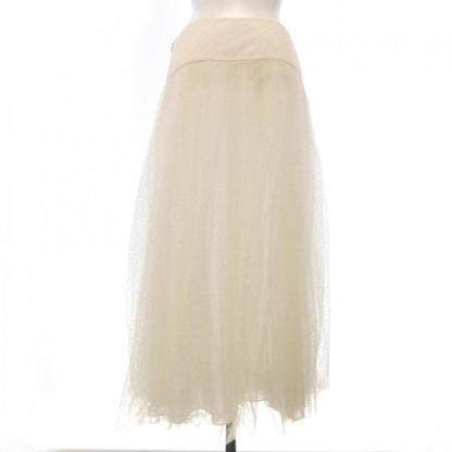 Dior Pleated Midi Skirt Plume Tite Tulle — view 2