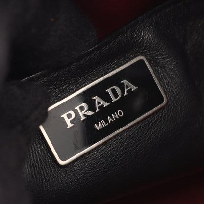 Prada Studs Black Leather 2-Way Bucket Bag — view 4