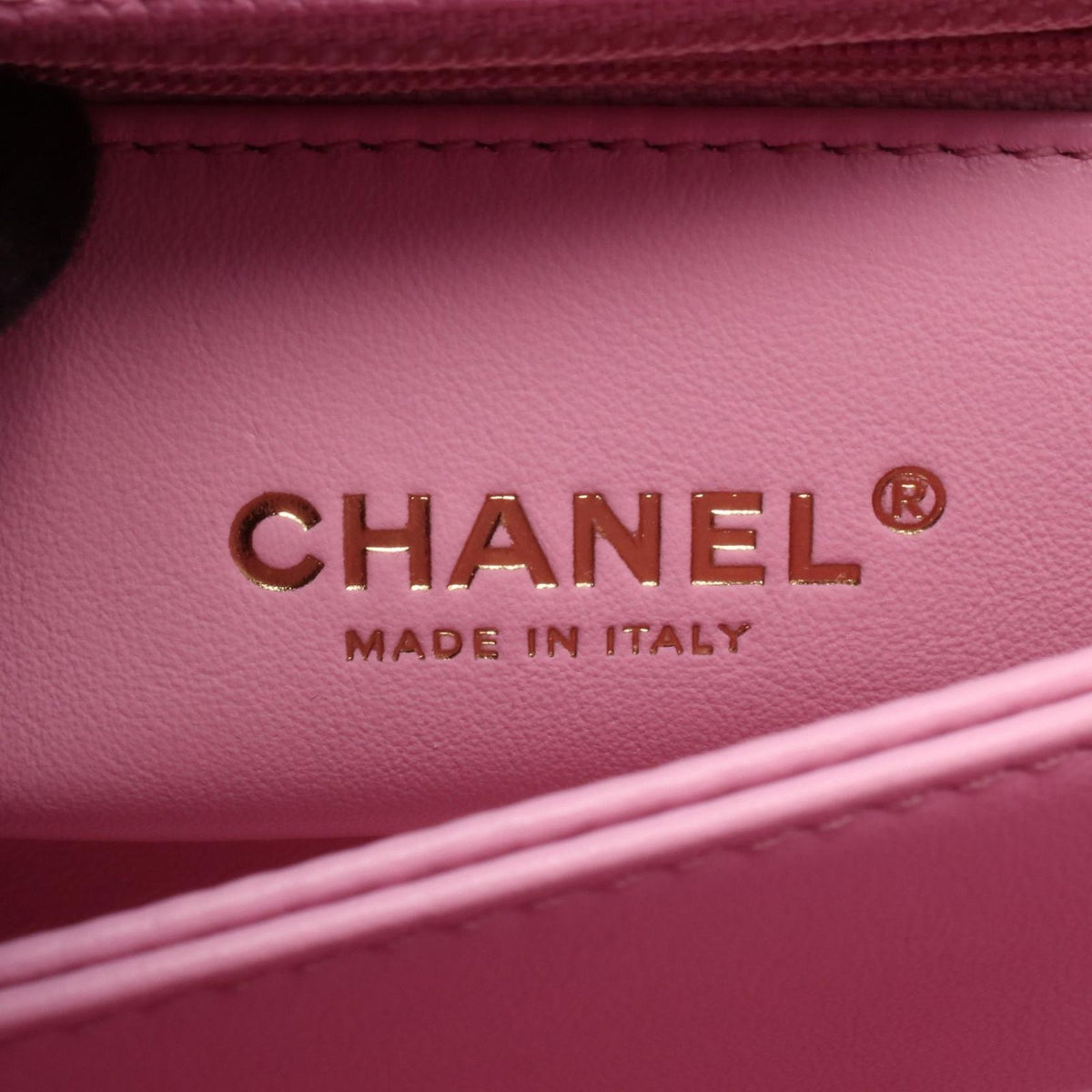 Chanel Handbag Coco Handle Flap Quilted 2-Way Pink Caviar Leather Chain — view 4