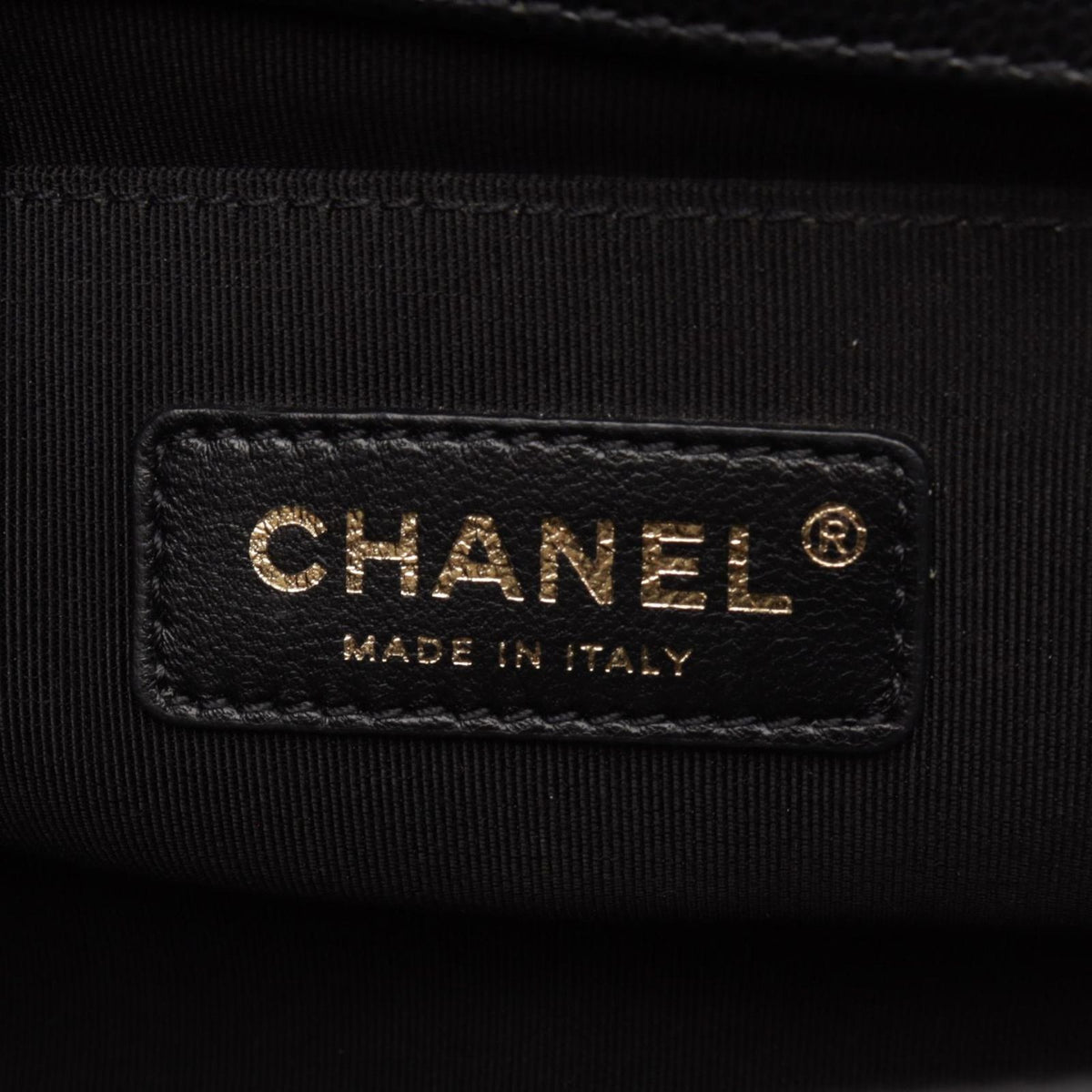 Chanel Shoulder Bag Boy Small Black Caviar Leather Chain — view 4