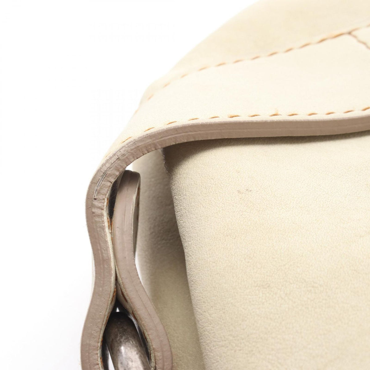 Dior Shoulder Bag Gaucho Ivory Leather — view 8
