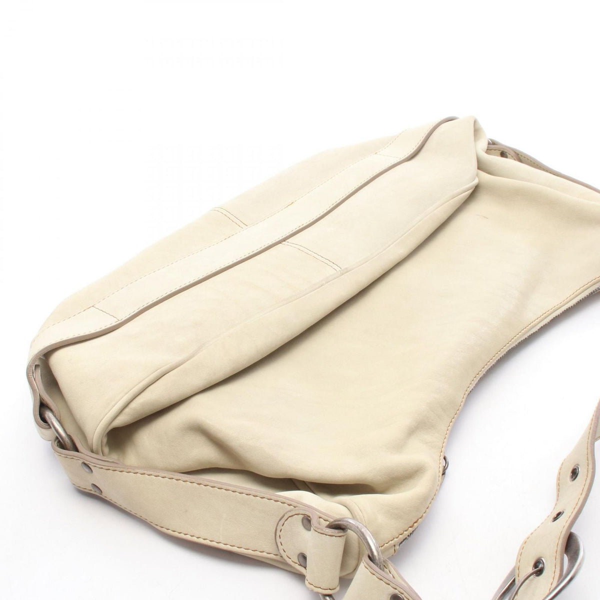 Dior Shoulder Bag Gaucho Ivory Leather — view 7