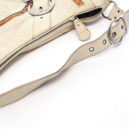 Dior Shoulder Bag Gaucho Ivory Leather — view 6