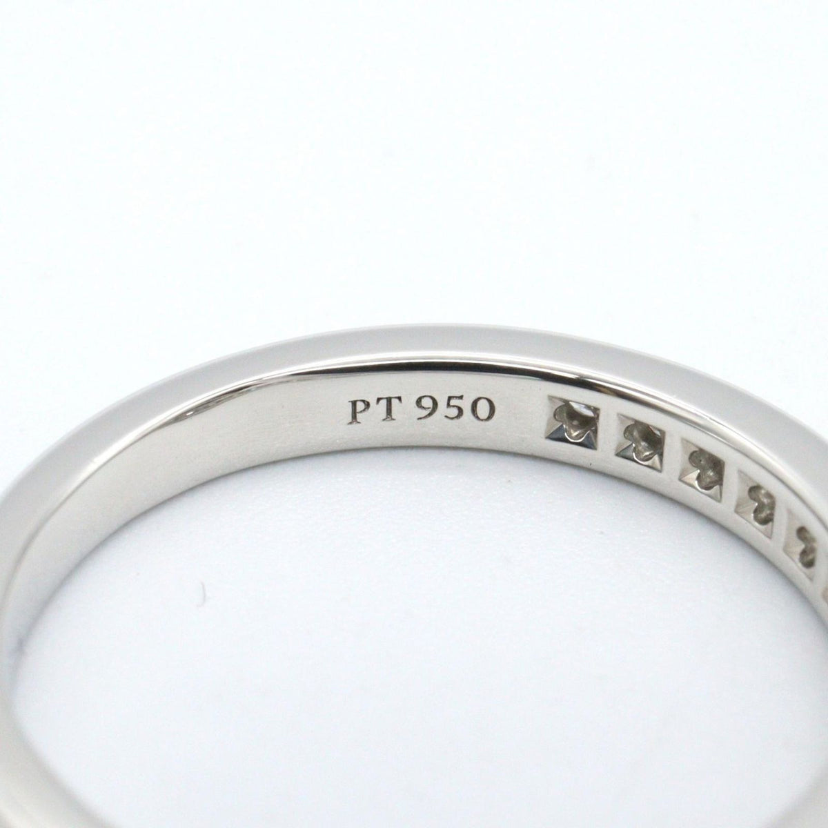 Tiffany & Co Ring Half Circle Channel Setting Platinum Diamond — view 5