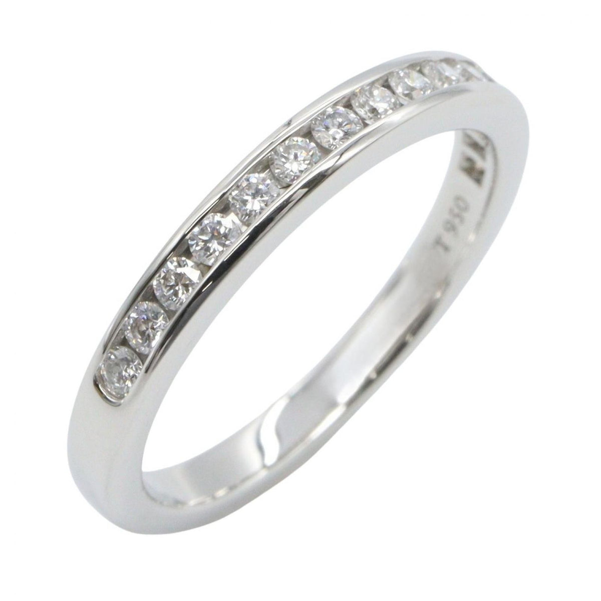 Tiffany & Co Ring Half Circle Channel Setting Platinum Diamond