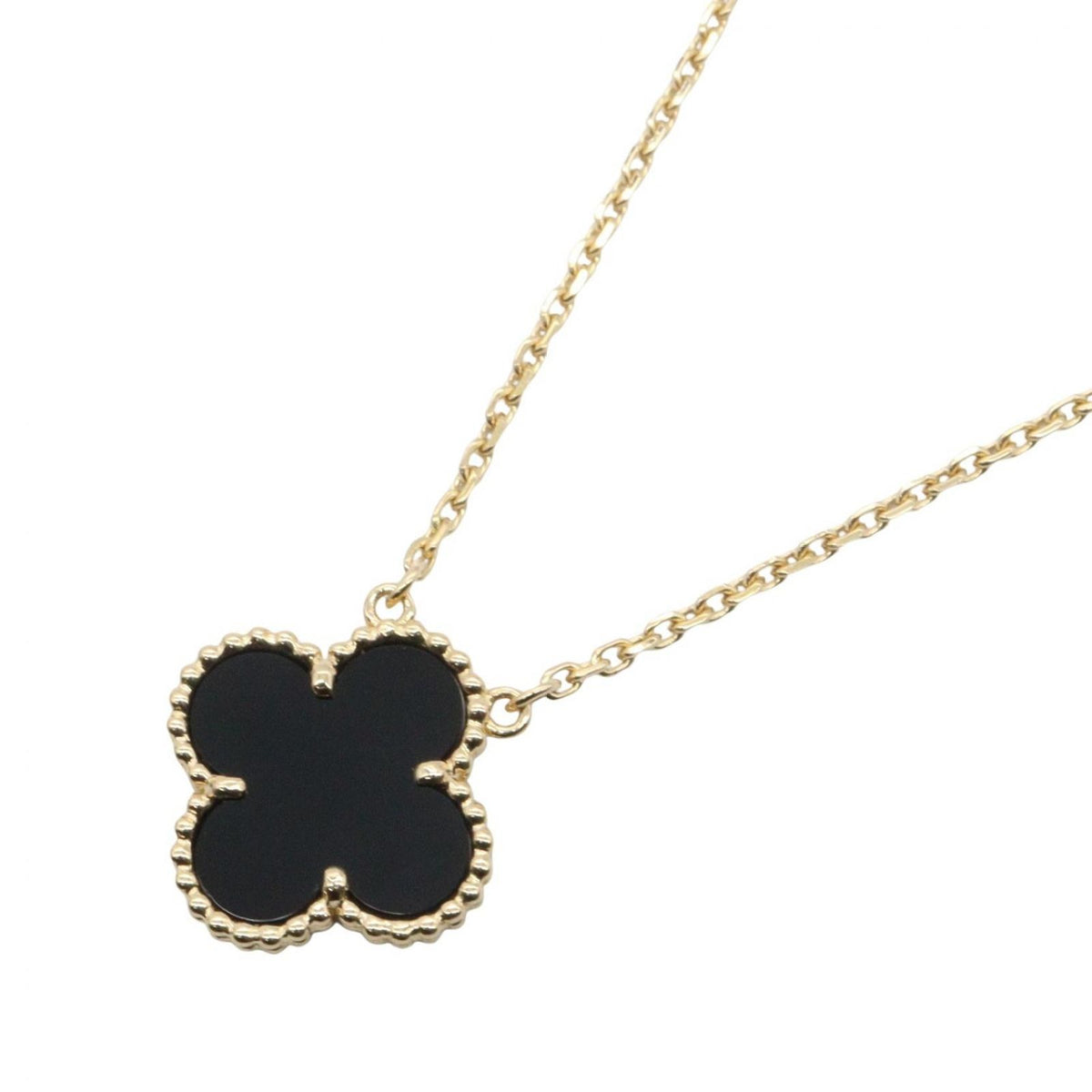 Van Cleef & Arpels Necklace Vintage Alhambra Onyx 18k