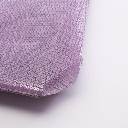Prada Tote Bag Logo Purple Leather Mesh — view 6
