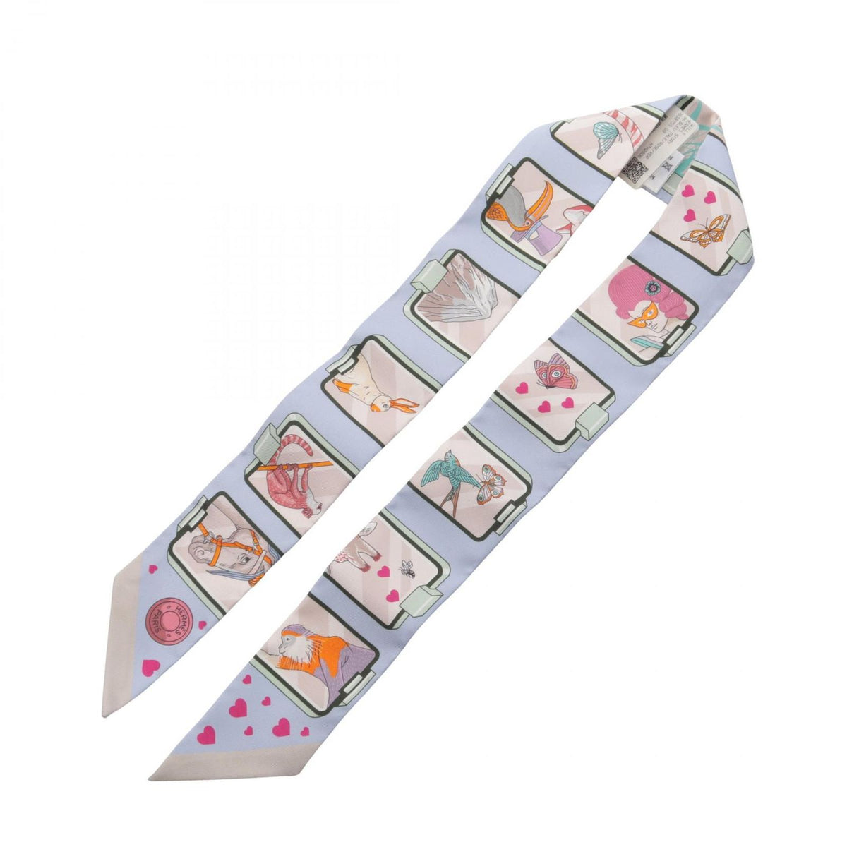 Hermes Scarf Twilly Story Ribbon Silk — view 2