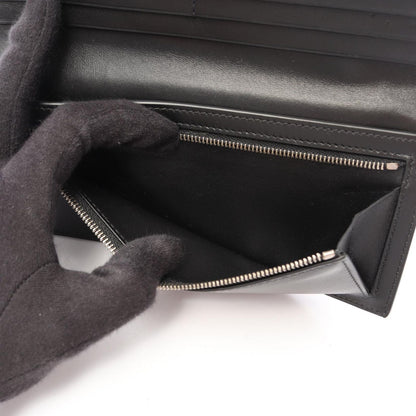 Balenciaga Bifold Wallet Passport Bordeaux Black Leather — view 4