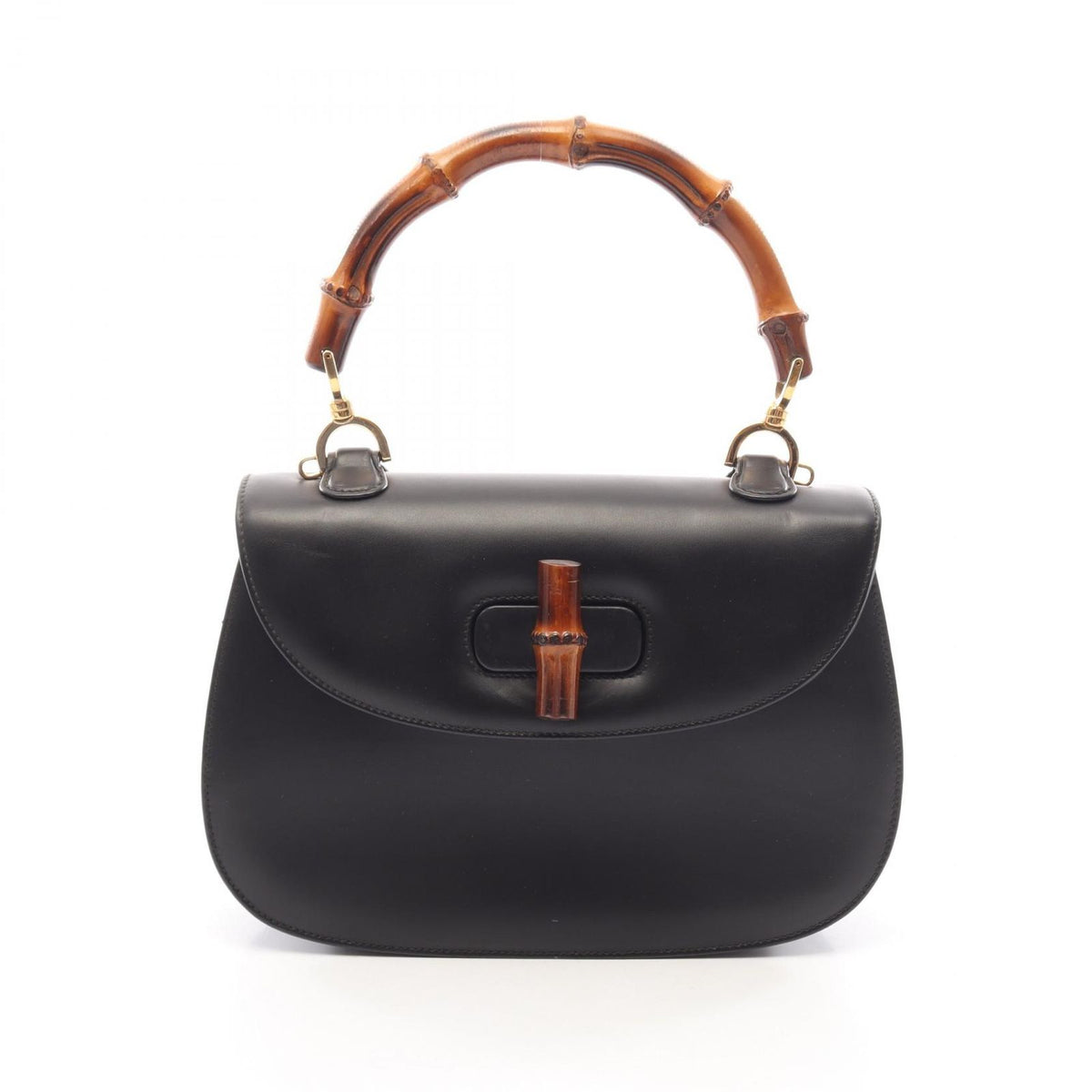 Gucci Handbag Bamboo 000 Black Leather