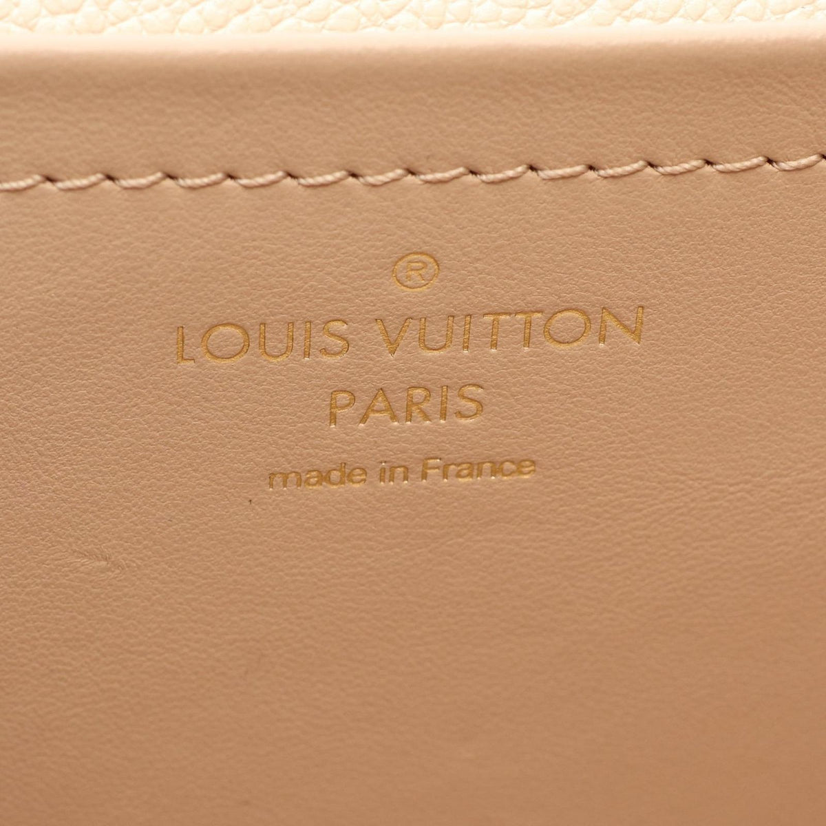 Louis Vuitton Shoulder Bag Malso Monogram Empreinte Cream Leather — view 4