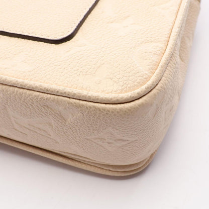 Louis Vuitton Shoulder Bag Malso Monogram Empreinte Cream Leather — view 8