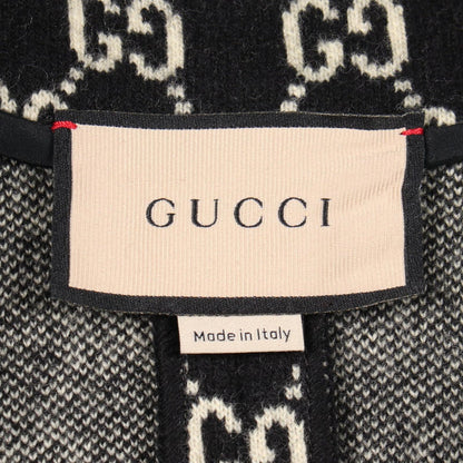Gucci Poncho GG Jacquard Cape Wool — view 3