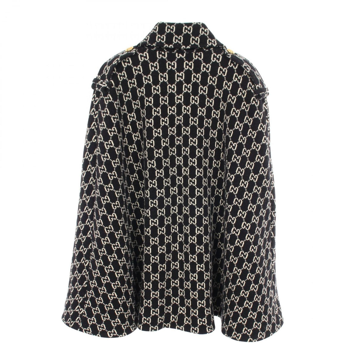 Gucci Poncho GG Jacquard Cape Wool — view 2