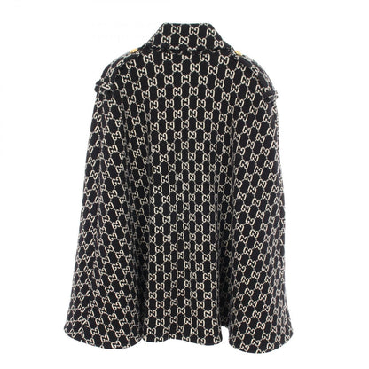 Gucci Poncho GG Jacquard Cape Wool — view 2