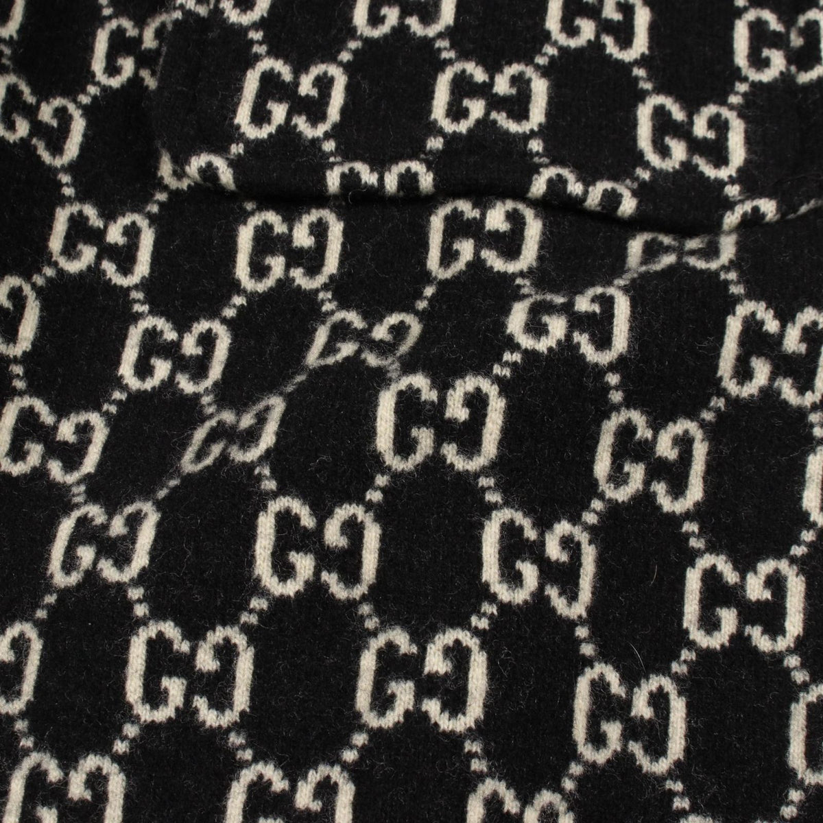 Gucci Poncho GG Jacquard Cape Wool — view 6