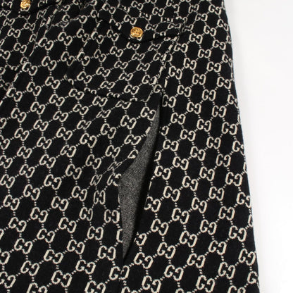 Gucci Poncho GG Jacquard Cape Wool — view 8