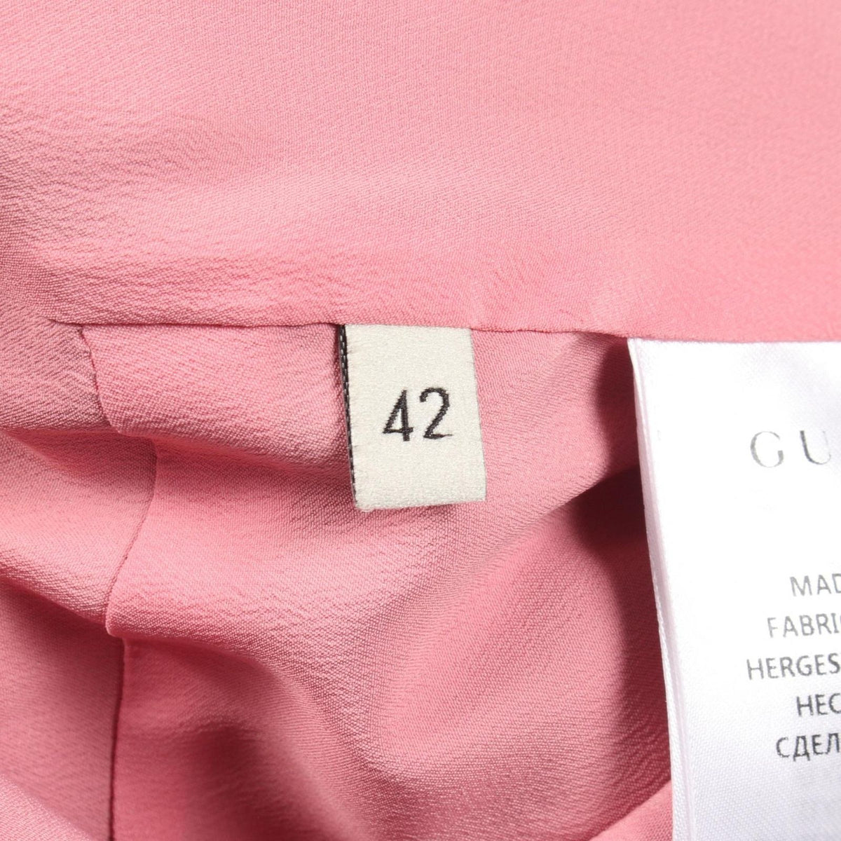 Gucci Dress Interlocking G Pearl Button Velour Lace Silk Wool — view 6