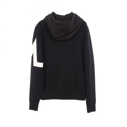 Moncler Down Jacket Hooded Contrast Hoodie Wool Nylon Knit — view 2
